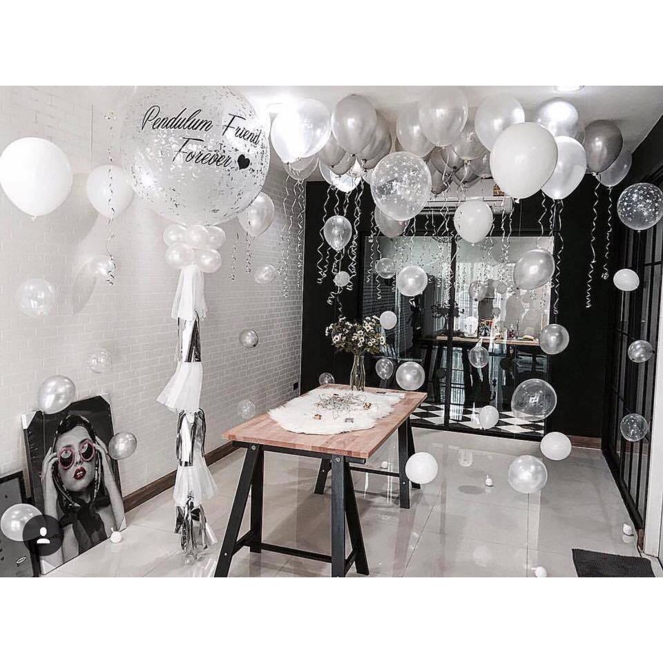 Bong bóng Jumbo Size 90cm bịch 1 cái bóng trang trí sinh nhật Phụ kiện trang trí sinh nhật happy birthday tiệc cưới