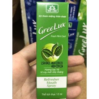 XỊT THƠM MIỆNG THẢO DƯỢC GREELUX 2 MÀU