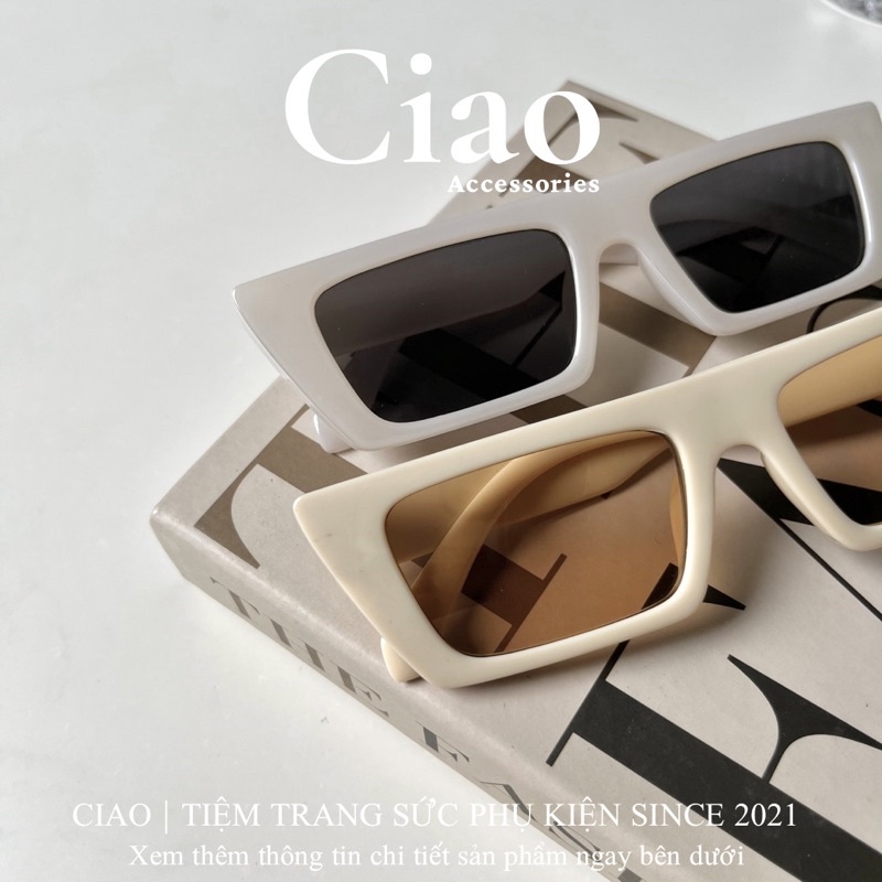 [HOẢ TỐC 1H] Kính mát/ Kính thời trang thiết kế bản vuông cạnh mã 05 trendy Ciao accessories