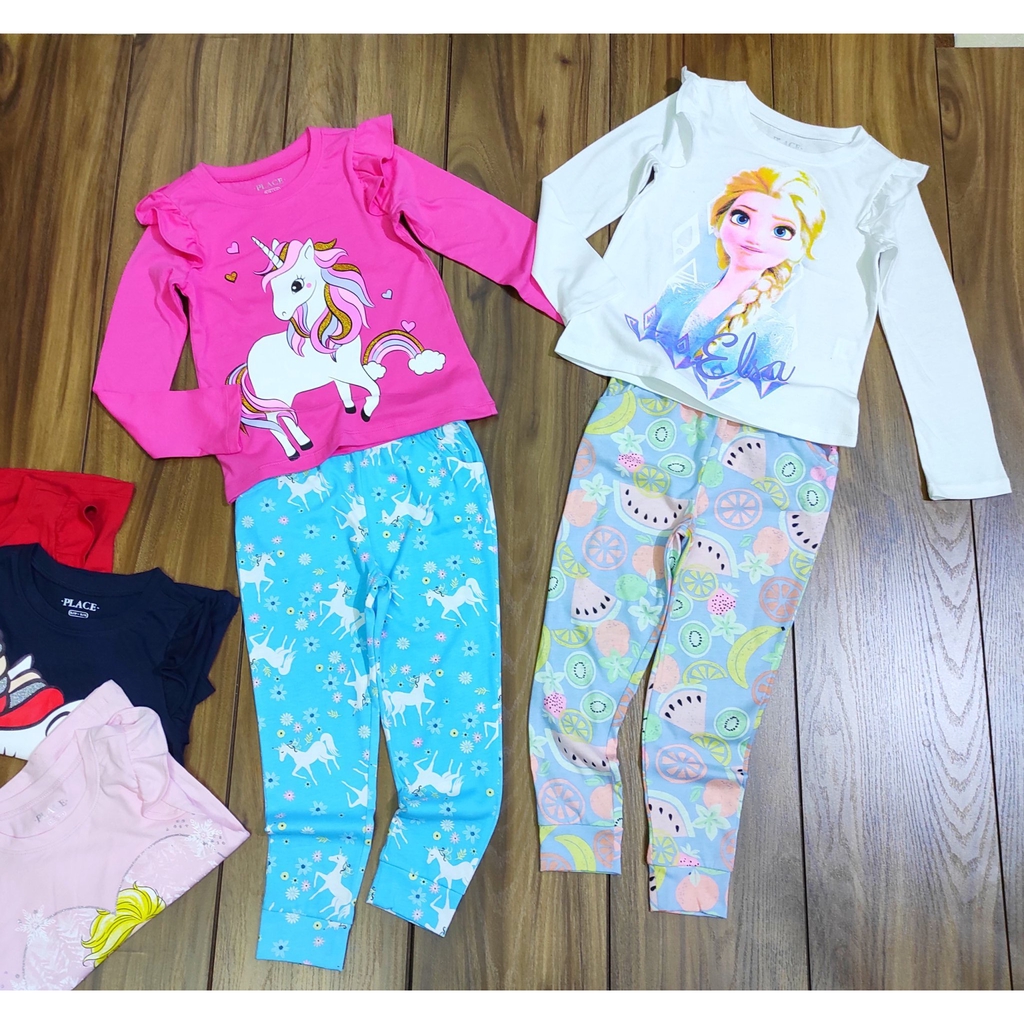 Bộ Place cotton xuất dư Đại cho bé gái 4-12 tuổi 14-40Kg XHN380