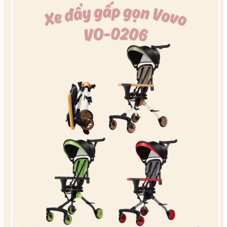Xe đẩy gấp gọn Vovo playkid/VOVO 2022