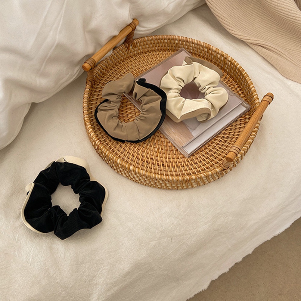 1 dây buộc tóc cao su phong cách retro đơn giản cho nữ