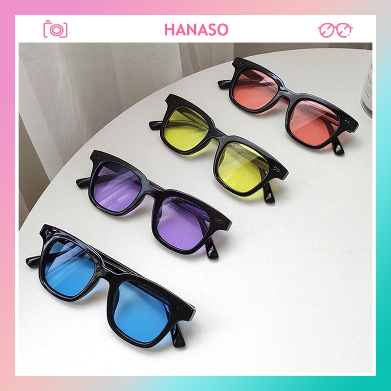 Kính mát nam nữ thời trang HANASO tròng phủ Polarized chống chói cực tốt ôm mặt râm và dịu mát đẹp giá rẻ 241