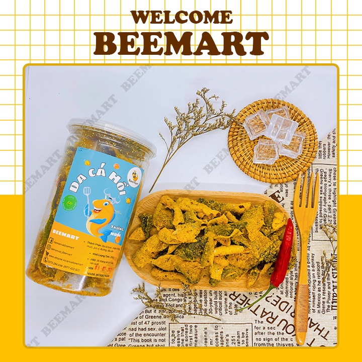 Da cá sấy trứng muối Beemart hũ 200g - Ăn Vặt Hà Nội