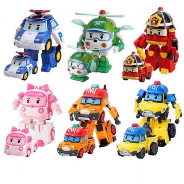 LSD [Mã TOYNOV hoàn 20K xu đơn 50K] HỘP một XE dòng TO_ĐỒ CHƠI ROBOCAR POLI BIẾN HÌNH siêu đẳng sáng tạo CHO BÉ 869 18 M