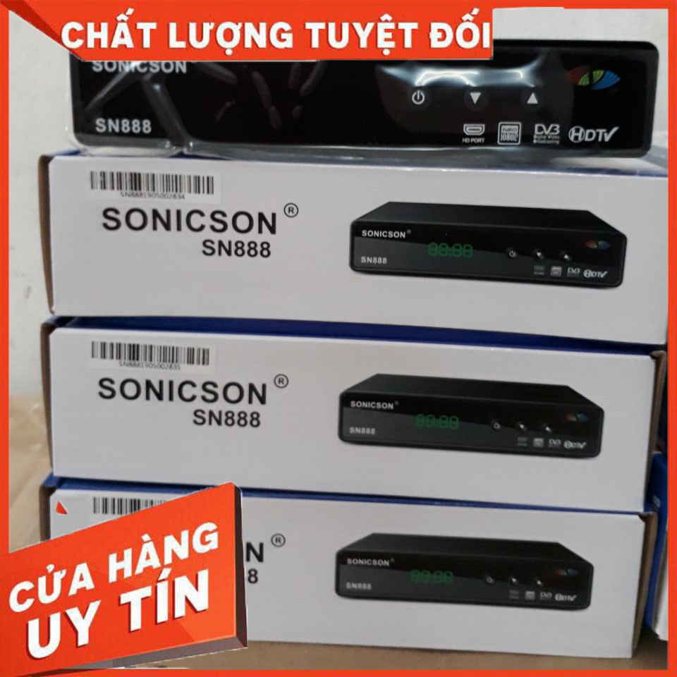 [CHÍNH HÃNG - 1GB] Thiết bị gải mã tín hiệu truyền hình SET TOP BOX SN888 | Đầu Tivi Box Core 1GB