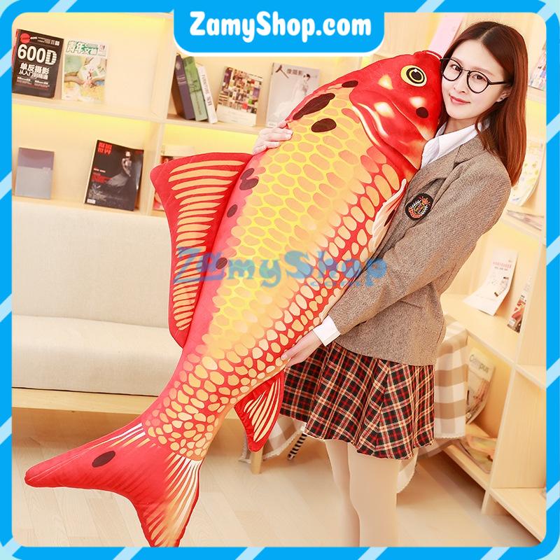 Gối Ôm Cá Chép Koi Nhồi Bông Xinh Xắn