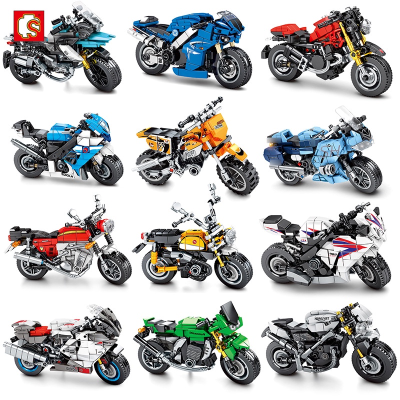 [RẺ VÔ ĐỊCH] Bộ Đồ Chơi lego mô hình lắp ráp xe máy motor Ducati Xếp Hình LEGO Xe Đua sembo block technic