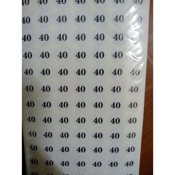Dán size quần áo/tem size quần áo/ Miếng dán size quần áo giá rẻ