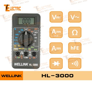 WELLINK HL - 3000 Đồng Hồ Đo Vạn Năng Bỏ Túi HL 3000