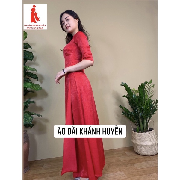 ☍✲●Áo Dài trơn cổ tròn đủ màu-Lụa tây thi(Ảnh thật tự chụp)