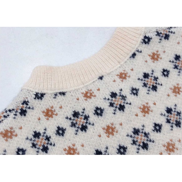 Áo khoác cardigan dệt kim phong cách xuân thu cho bé gái