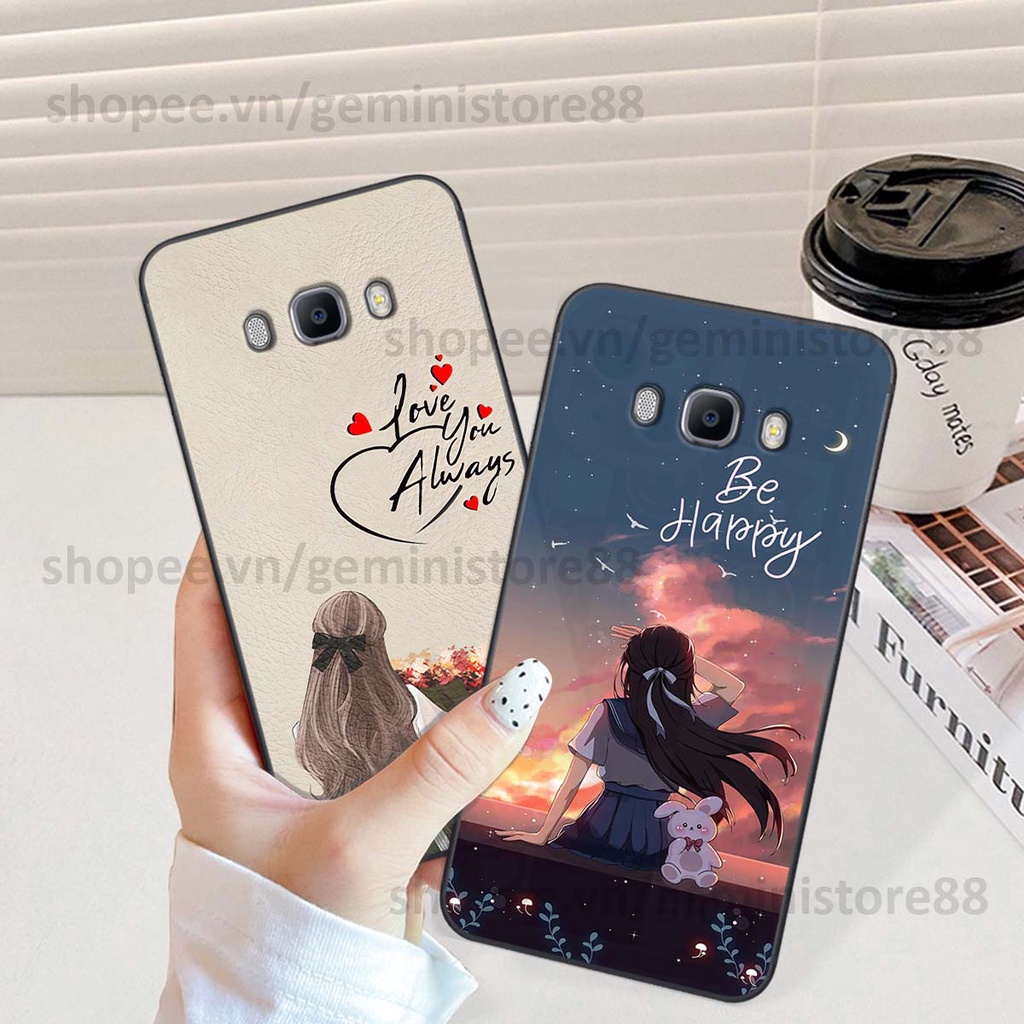 Ốp Samsung J5 / J7 2016 / J510 J710 in hình cô gái be happy trẻ trung cá tính năng động