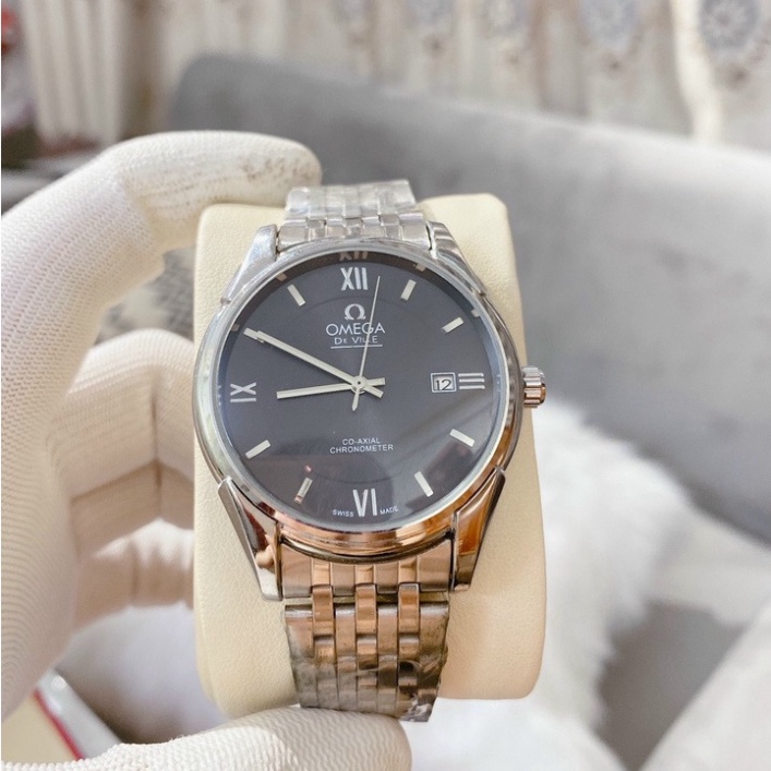 Đồng hồ Nam Omega máy cơ omg112, omega automatic, lộ cơ mặt sau, bảo hành 12 tháng