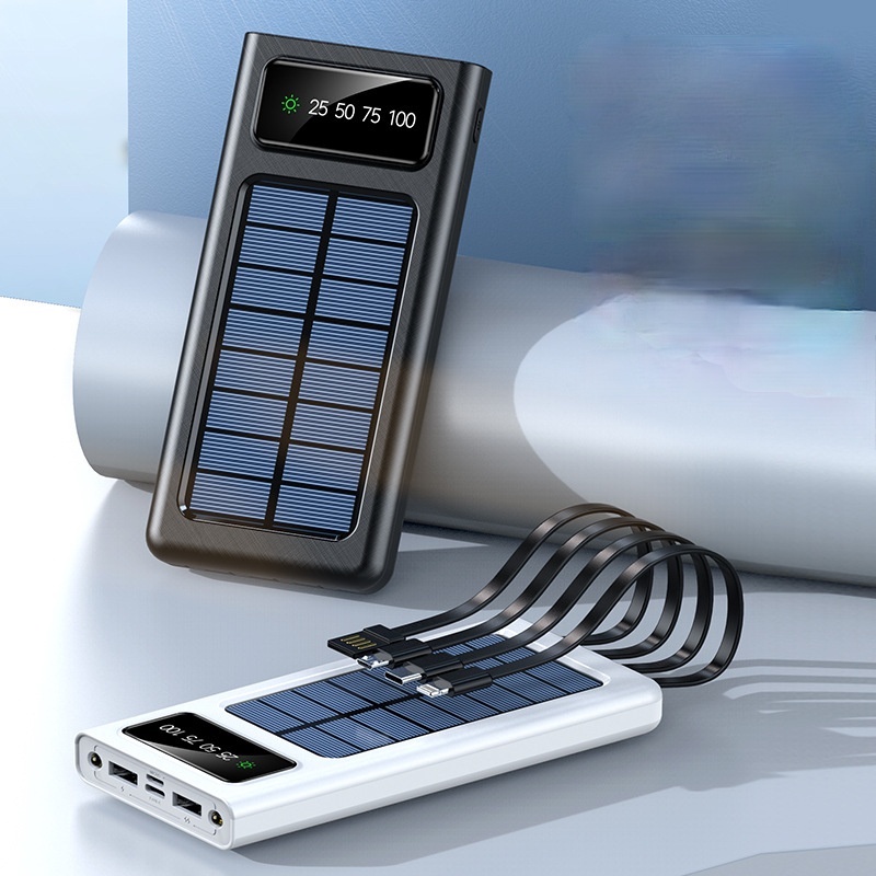 Sạc Dự Phòng Sử Dụng Năng Lượng Mặt Trời Siêu Mỏng Dung Lượng 10000Mah/ 20000 Mah/ 30000mah