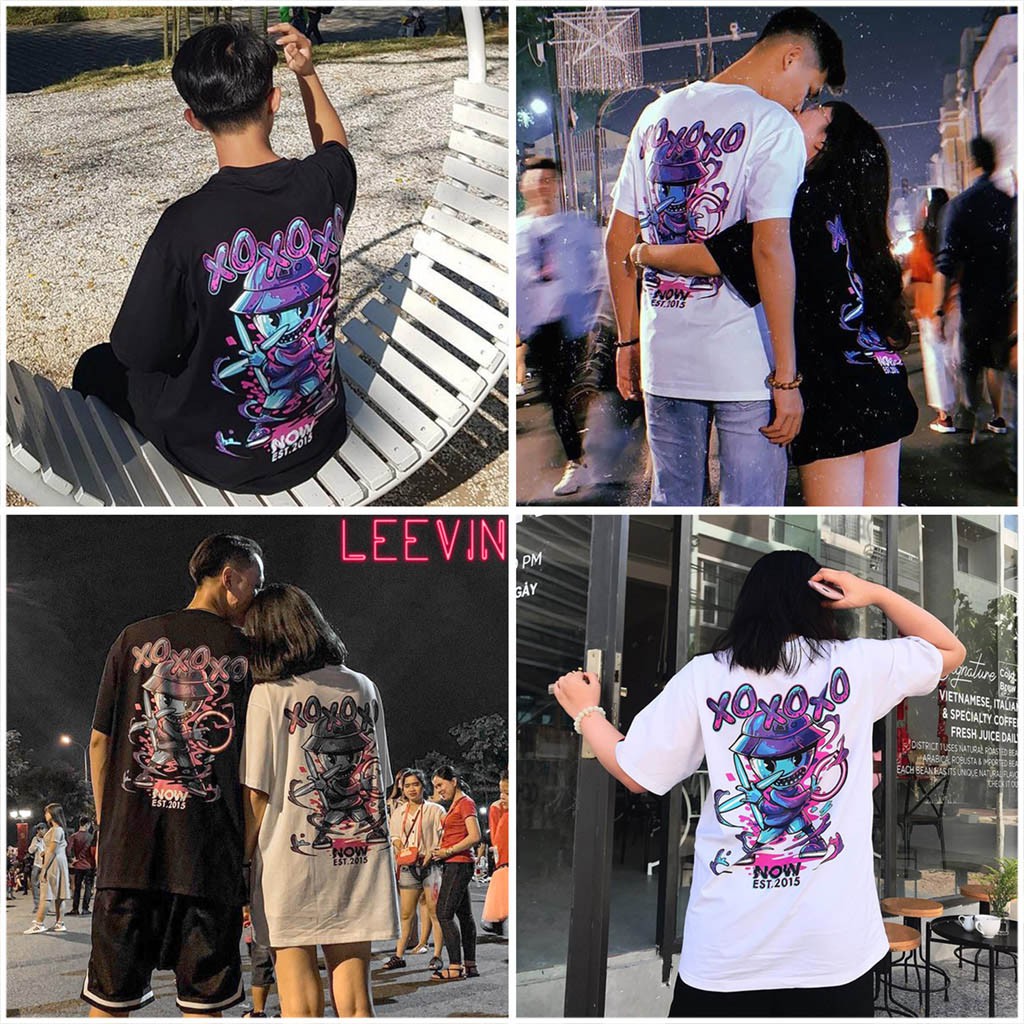 Áo thun Form rộng Unisex NOW SAIGON XO Marcus The Ninja Kid - Áo phông tay lỡ Nam Nữ [TE-NS01] Leevin Store