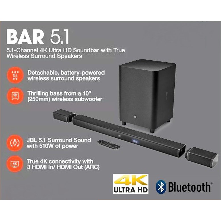 Loa Soundbar JBL BAR 5.1 NEW hàng chính hãng 100% -0931114355