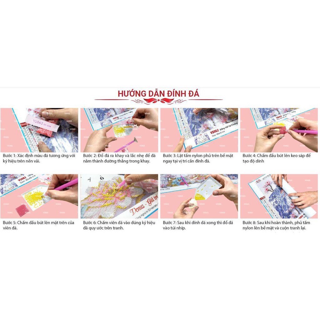 Tranh đính đá - tranh gắn đá mẫu mới 2022