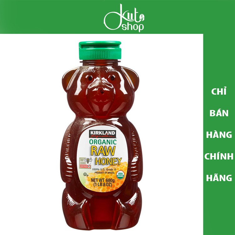 Mật ong hữu cơ nguyên chất Kirkland Organic Raw Honey 680g