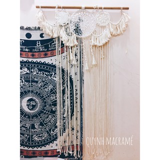 Macrame dreamcatcher trang trí - 1m