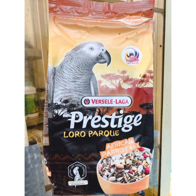 Hạt Prestiges dành cho Vẹt Xám gói nguyên seal 2,5kg và chia lẻ