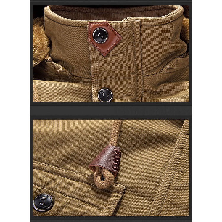 Áo khoác Nam kaki Có Mũ Trùm Đầu Siêu Ấm Phong Cách Bụi Phượt Thể Thao- HÀNG CAO CẤP