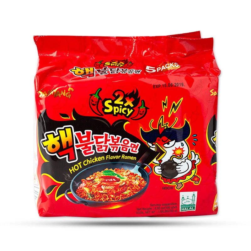 Mì gà siêu cay 2x Spicy 140g [ COMBO 5 GÓI ] SAMYANG Hàn Quốc Loại Ngon - BẢO ANH