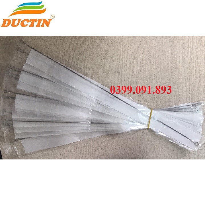 Dây hàn máy hàn miệng túi dập tay Đức Tín dùng để ép nhiệt túi nilon, túi bóng, có 1 dây sắt và 1 lớp vải chịu nhiệt