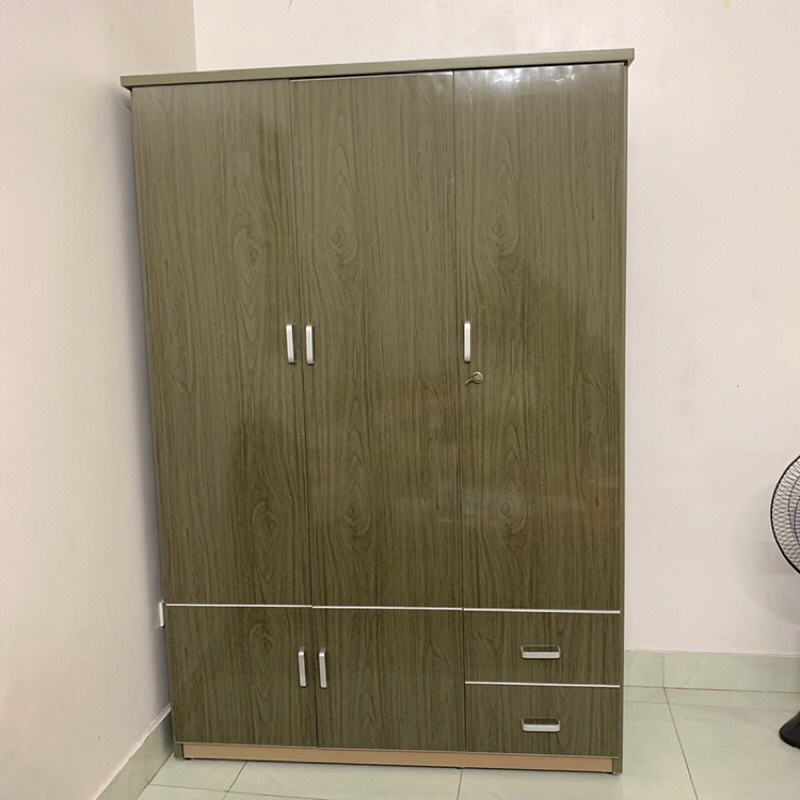 Tủ nhựa đài loan 3 cánh vân gỗ