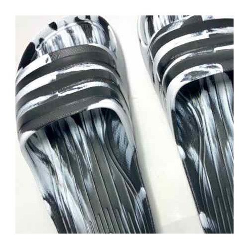 Dép lê nam , dép nam quai ngang đúc chất nhẹ màu loang đen kẻ 3 xọc đen [free ship&gt;50k]