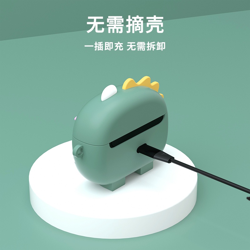 Vỏ Bảo Vệ Hộp Sạc Tai Nghe Sony Linkbuds S WF-L900 Bằng Silicon Mềm Chống Rơi Hình Rồng Hoạt Hình Đáng Yêu