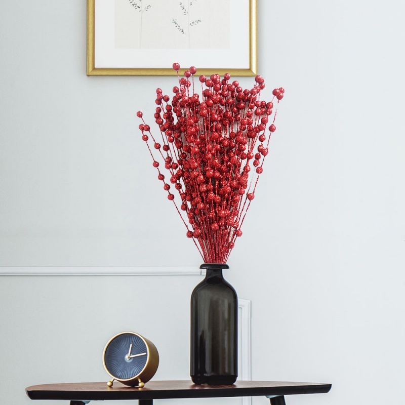 Bó Hoa Xốp Nhân Tạo Màu Vàng Sống Động Trang Trí Giáng Sinh / Tiệc Tùng / Chụp Ảnh