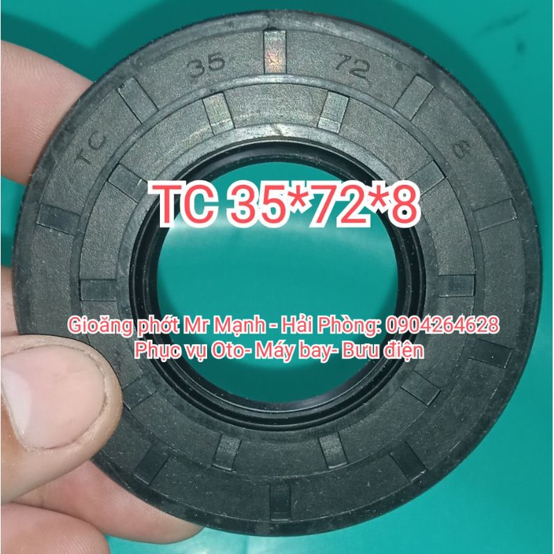 Phớt chặn dầu TC 35x72x8, TC 35*72*8 ( Phớt dầu / chắn dầu / Oil seal )