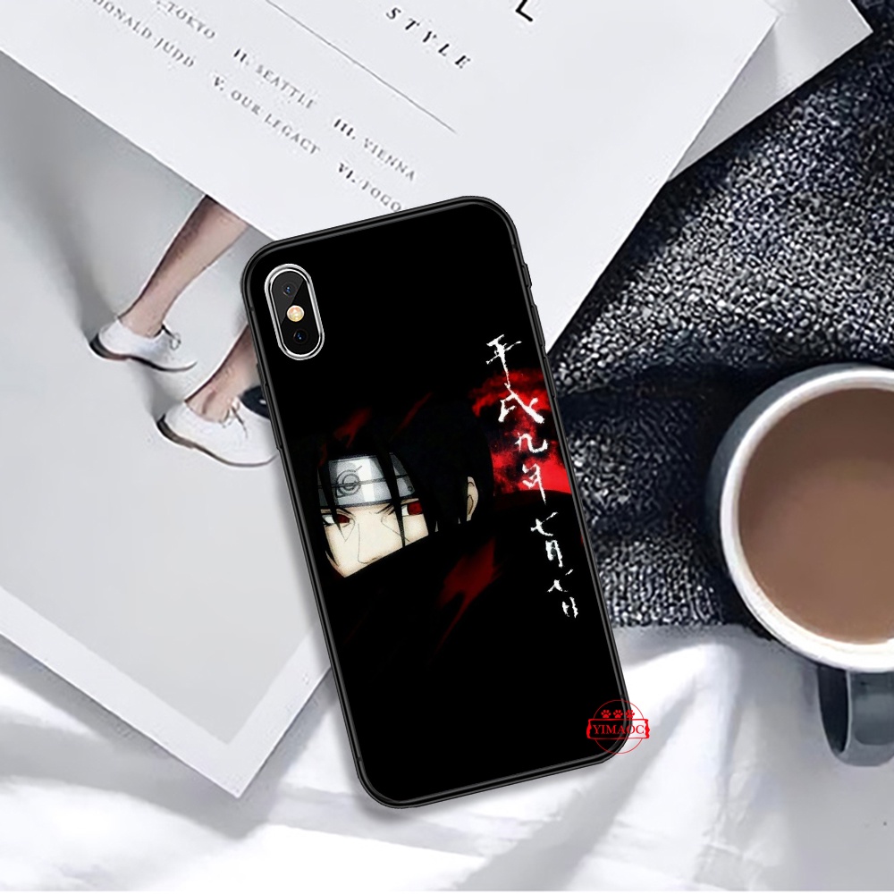 Ốp điện thoại in họa tiết Naruto Itachi Uchiha thích hợp cho iPhone 6 6S 7 8 Plus X XS XR 11 Pro Max