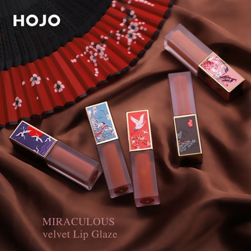 [Hàng mới về]HOJO Son lì dưỡng ẩm trang điểm lâu trôi chống thấm nước phong cách cung đình