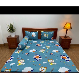 Bộ ga gối sét 4 món thun Hàn in 3D đủ size