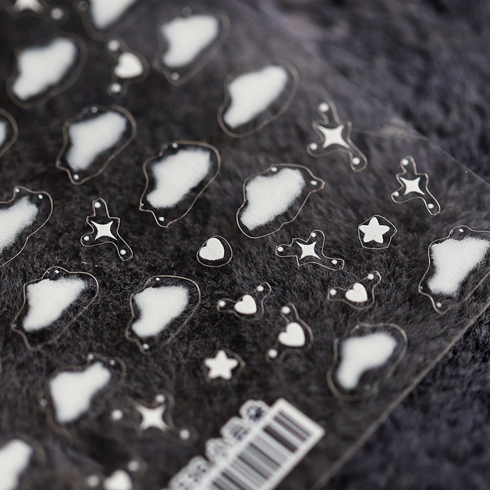 (Hàng Mới Về) Nhãn Dán Trang Trí Móng Tay 3D Mỏng Trong Suốt Diy Mùa Xuân Hè Đáng Yêu 5D