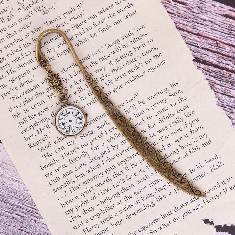 Kẹp sách cổ điển Bookmark kim loại vintage