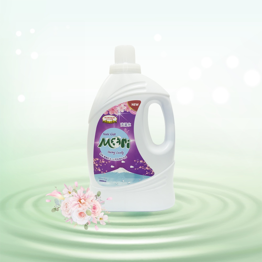 Nước giặt thơm Mori can 3Lit, Hương Comfor, Hương Lovely, Hương Enchanter, Hương Luxor, Hương đặc biệt Gold