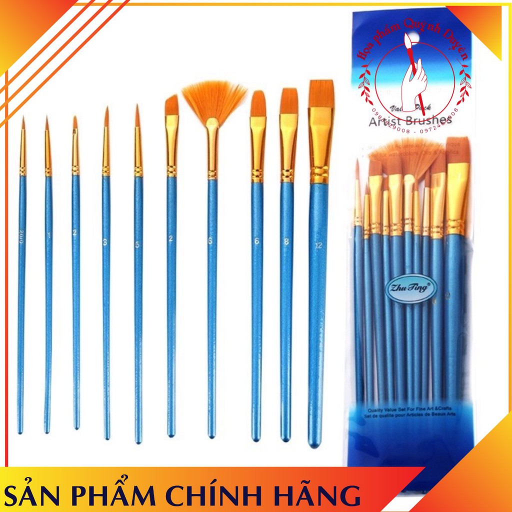 [HOT SALE] Bộ 10 cọ vẽ màu nước, sơn dầu chuyên nghiệp ,kiến tạo những bức họa đỉnh cao