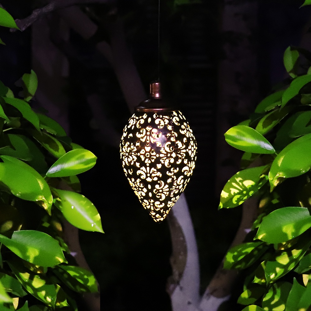 Dây Đèn LED Treo Trang Trí Sân Vườn Sử Dụng Năng Lượng Mặt Trời