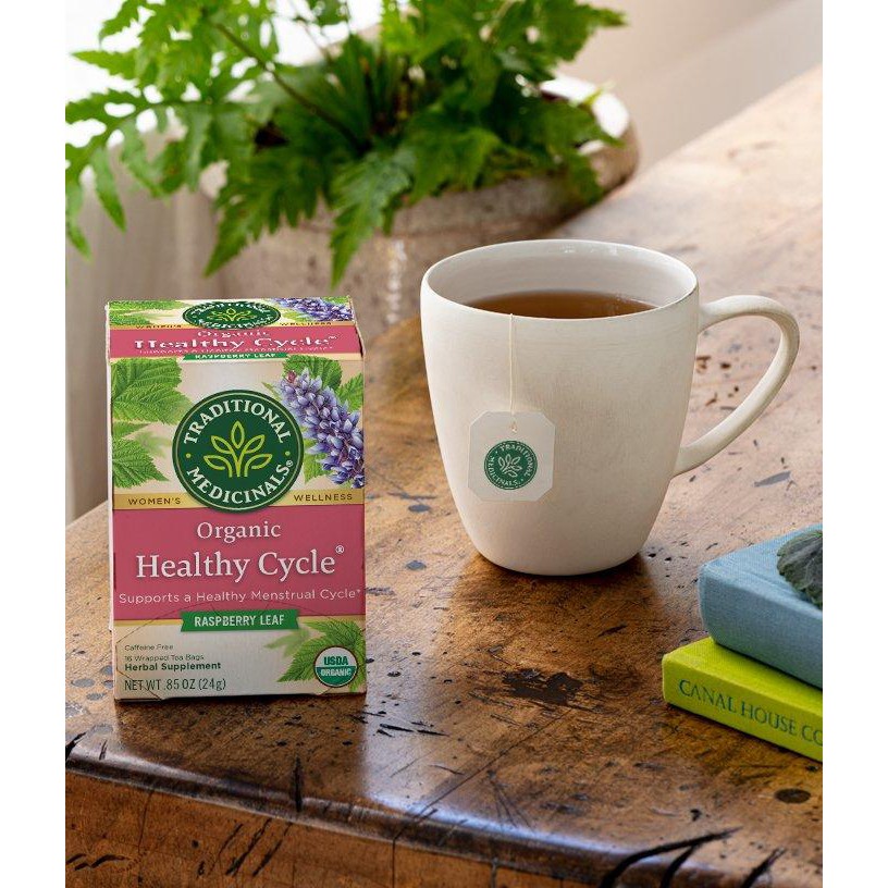 COMBO 2 HỘP Trà Healthy Cycle Tea Bag Hữu Cơ (1 Hộp 16 túi lọc) - Trà Mâm Xôi