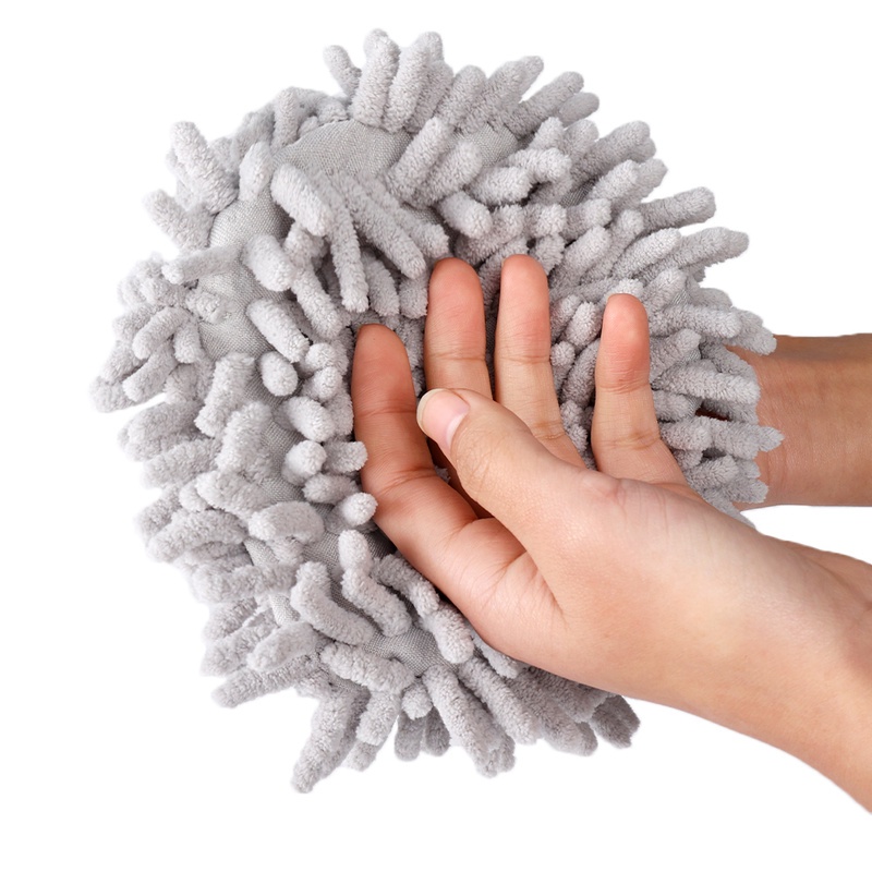 1 Khăn Lau Tay Hình Quả Cầu Bằng Sợi Nhỏ Khô Nhanh Cho Nhà Bếp