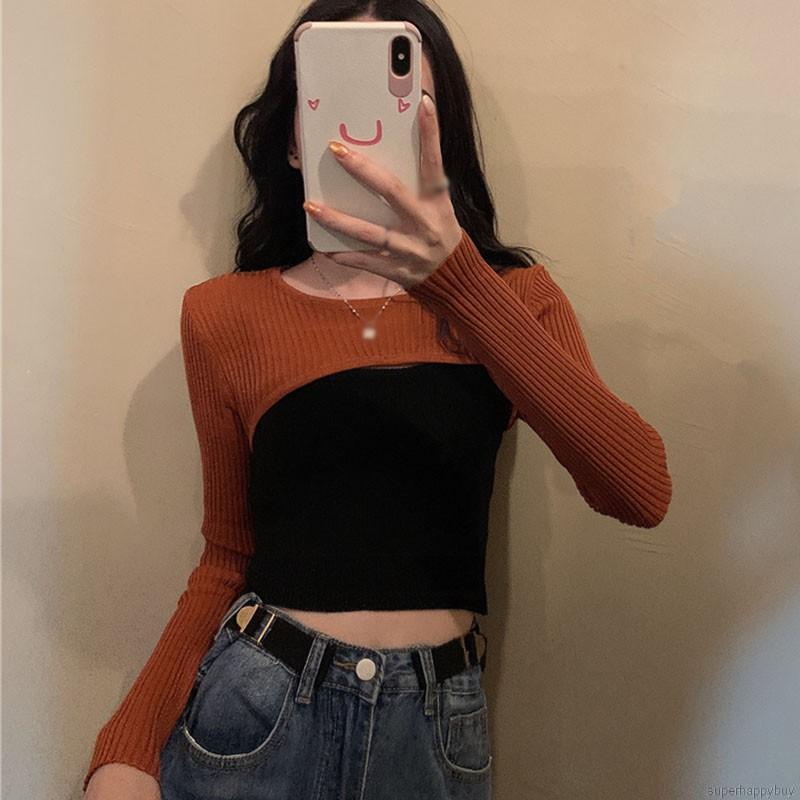 Áo Lửng Hai Dây Phong Cách Quyến Rũ Dành Cho Nữ