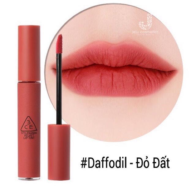 Son Lì 3CE đỏ, Son 3ce Vỏ đỏ Màu đỏ đất, đỏ nâu, Chất Son Mịn, Bao Đẹp, Mùi Thơm