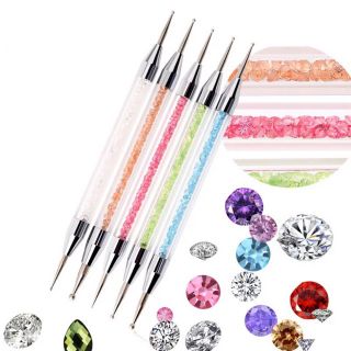 Bút chấm bi cán đá bộ 5 cây