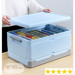 Hộp lưu trữ tài liệu văn phòng xếp gọn đa năng Storage box Blue OCEAN