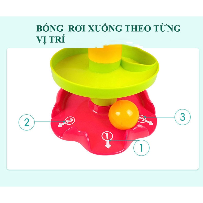 Tháp Thả Bóng Lăn Cho Bé Đồ Chơi Tháp Thả Bóng Nhiều Màu Sắc Hàng Việt Nam