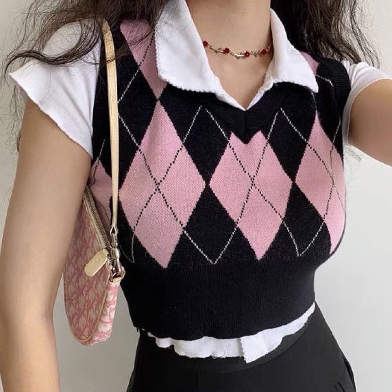 ✅ Áo gile croptop form ôm body