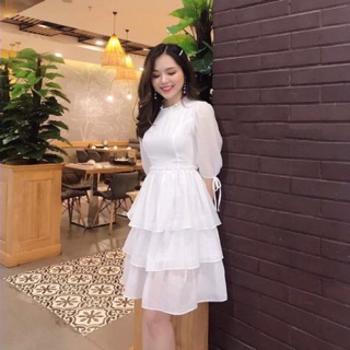 Đầm voan nhiều tầng xinh lung linh
